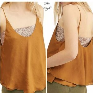 * NWT Intimately Free People Turn It on sequin satin camisole tank top Small